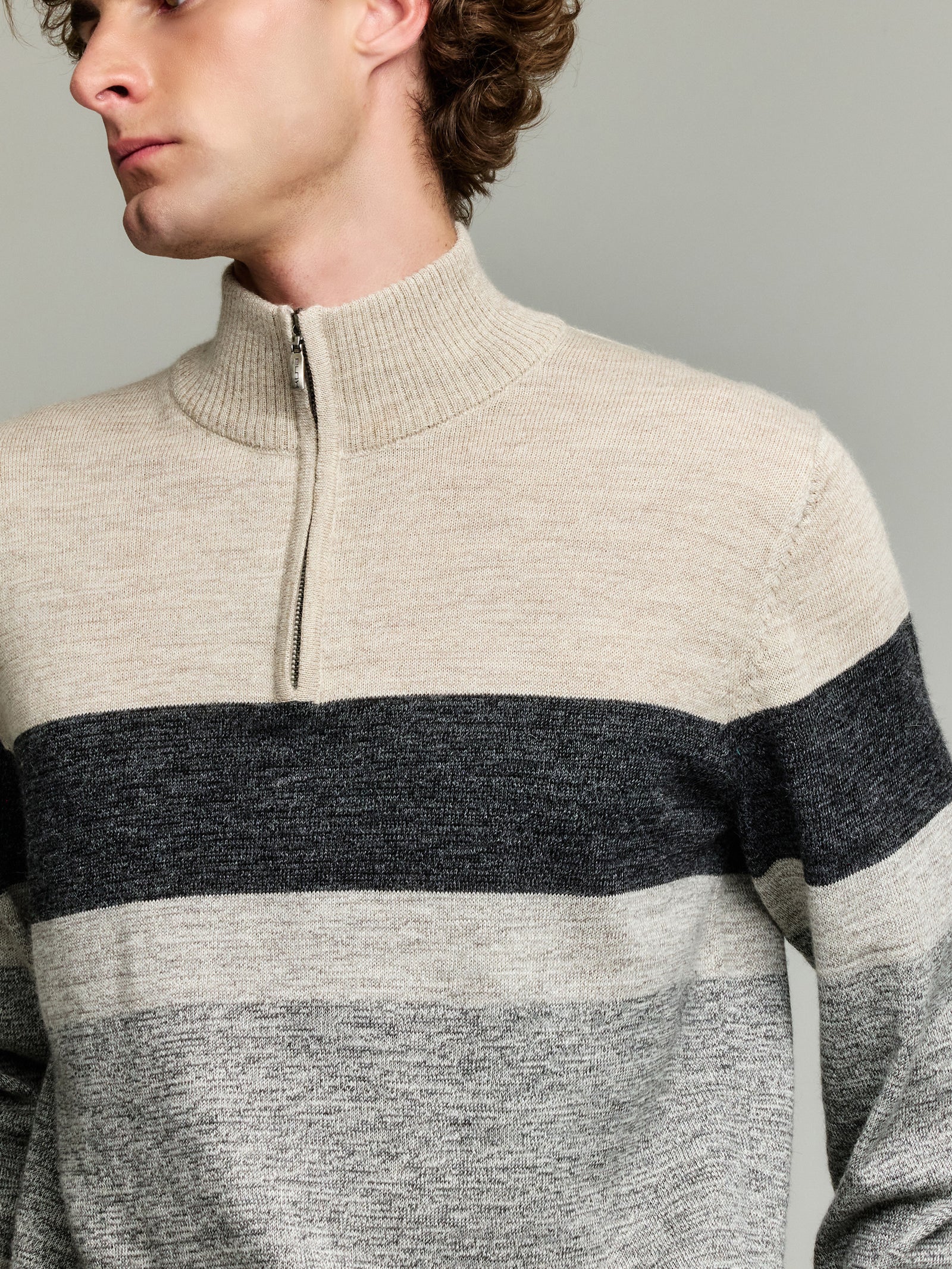 Yonas Sweater Baby Alpaca Color Grey