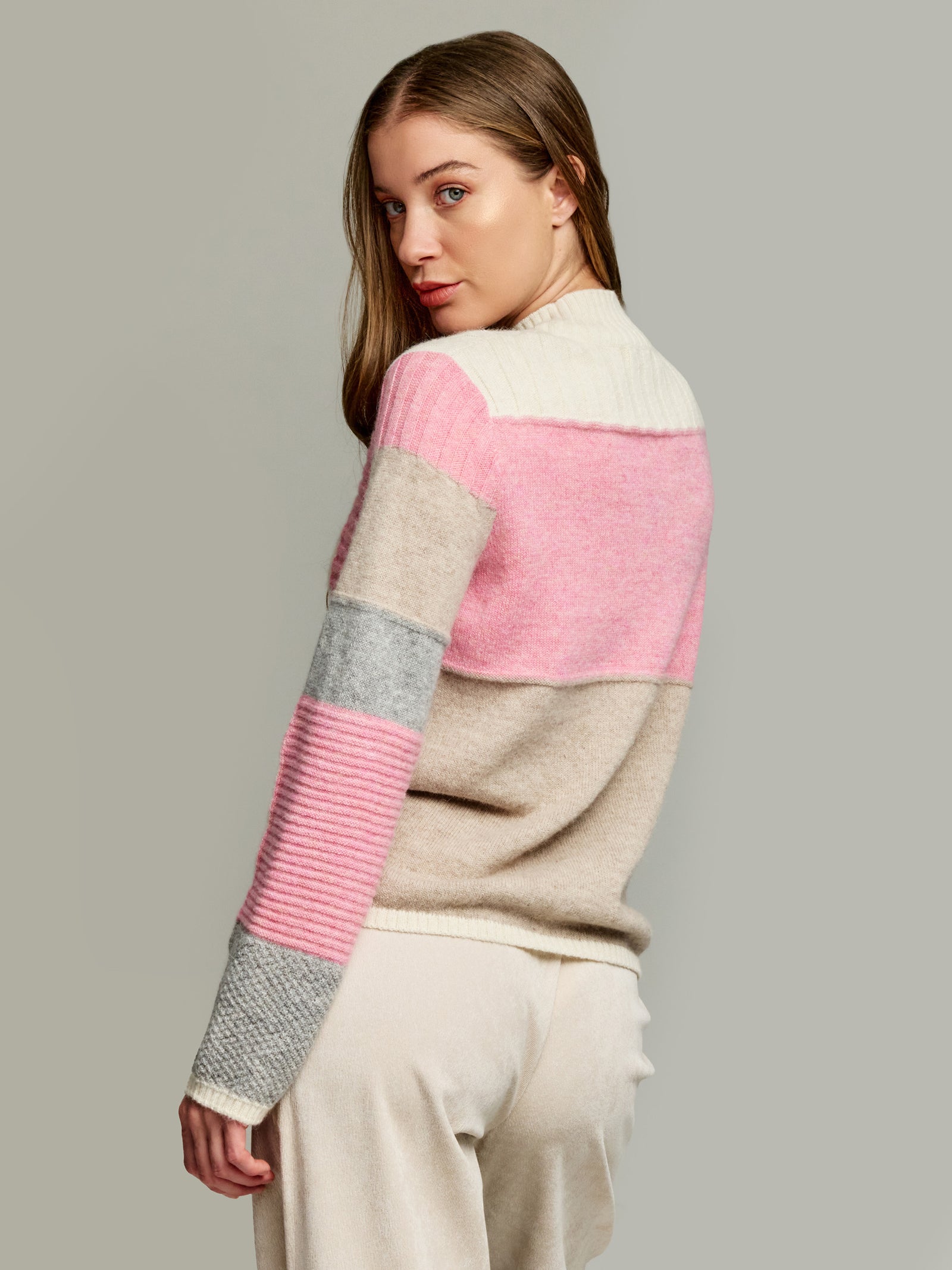 Ysrael Sweater Baby Alpaca Color Ecru