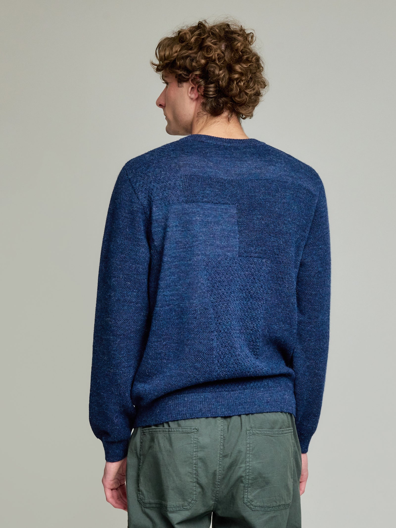 Yack Sweater Baby Alpaca Color Blue