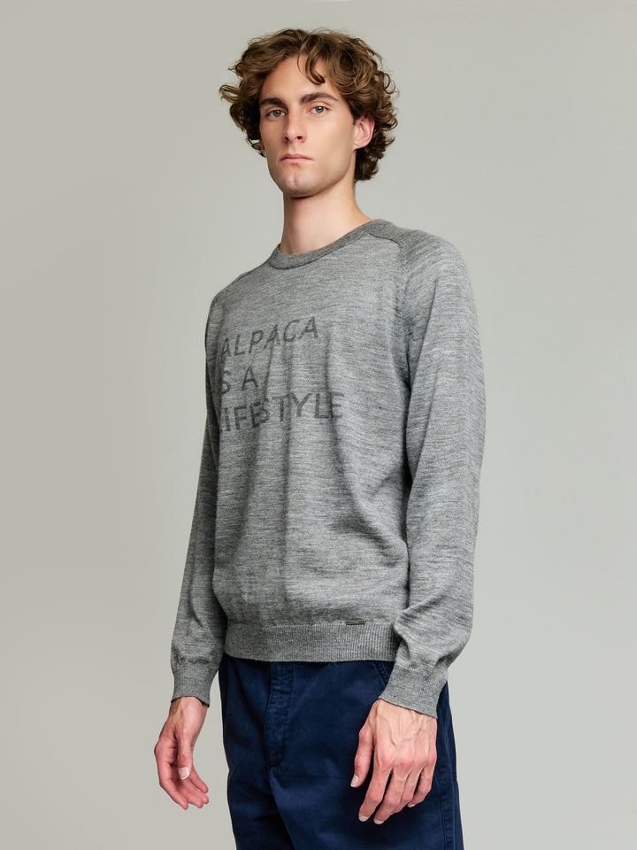 Suéter Yours Bebé Alpaca Color Gris