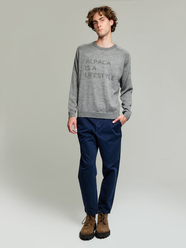 Suéter Yours Bebé Alpaca Color Gris