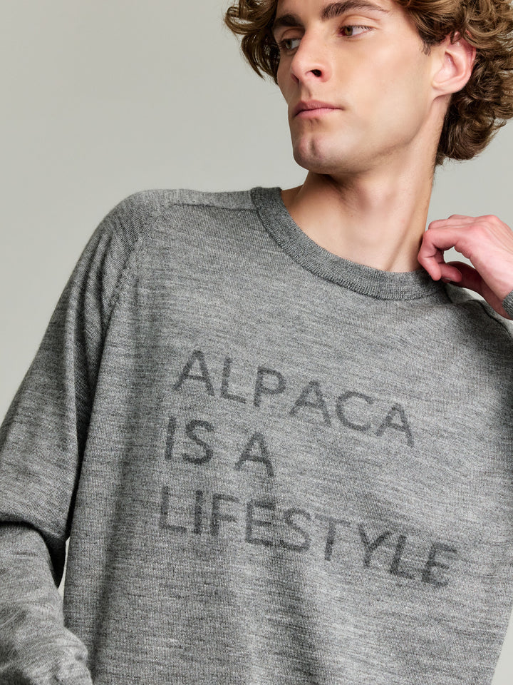 Suéter Yours Bebé Alpaca Color Gris