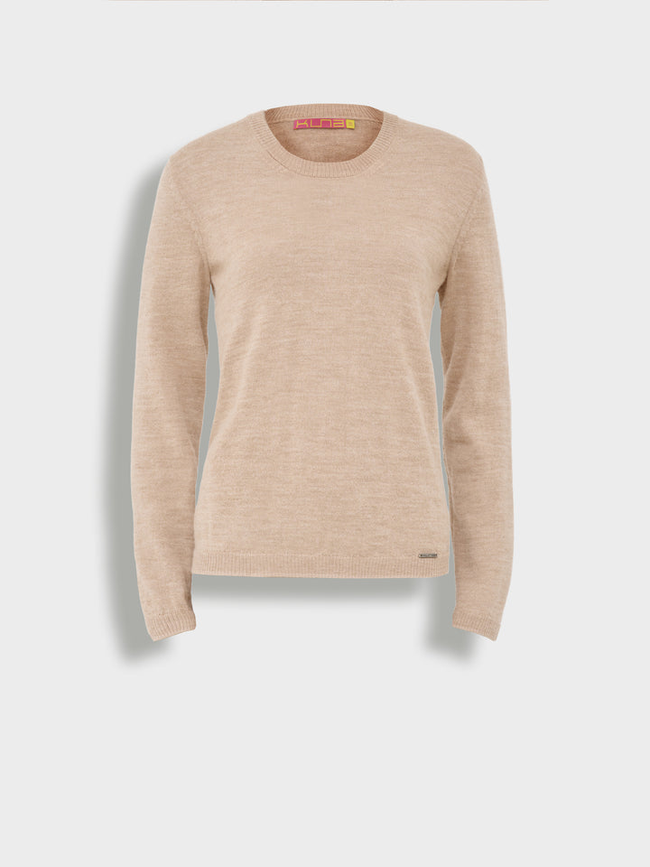 Suéter Anya de alpaca bebé color beige