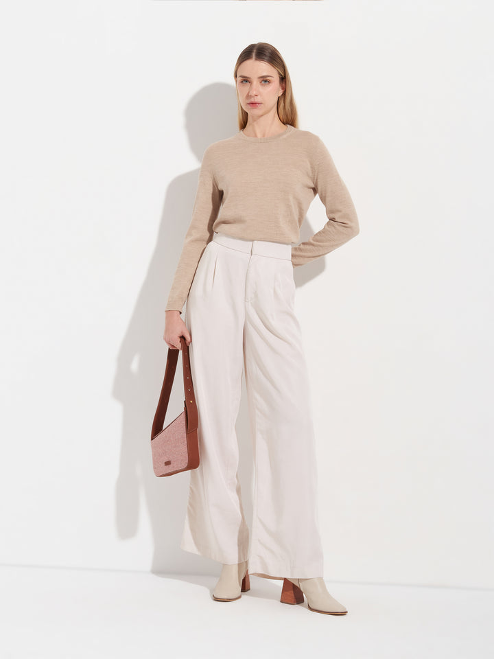 Suéter Anya de alpaca bebé color beige