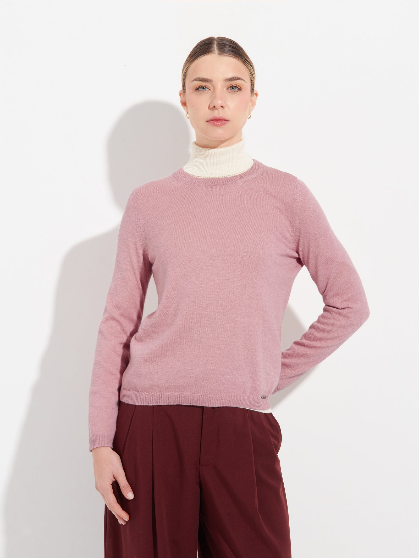 Anya Sweater Baby Alpaca Color Pink