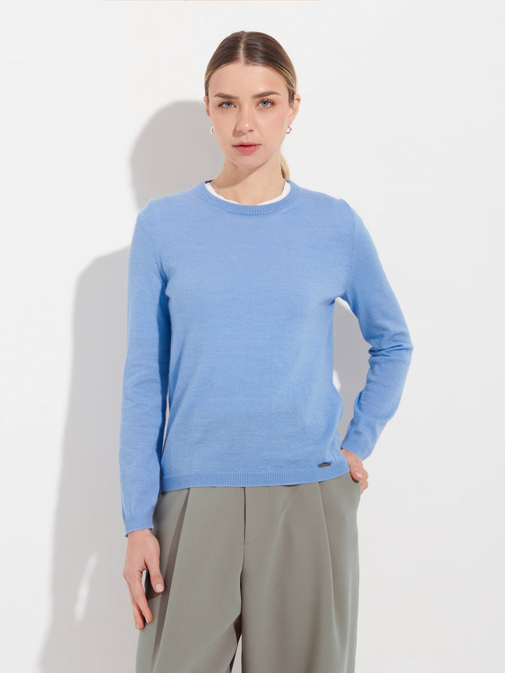 Suéter Anya Baby Alpaca Color Azul Claro