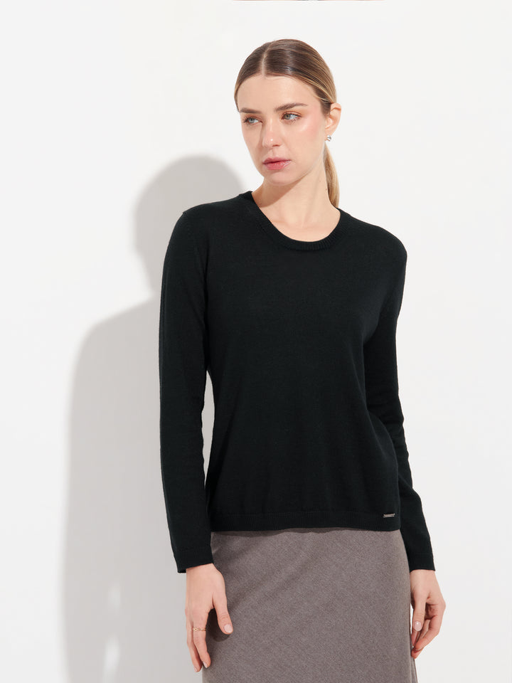 Sudadera Anya Alpaca Bebé Color Negro