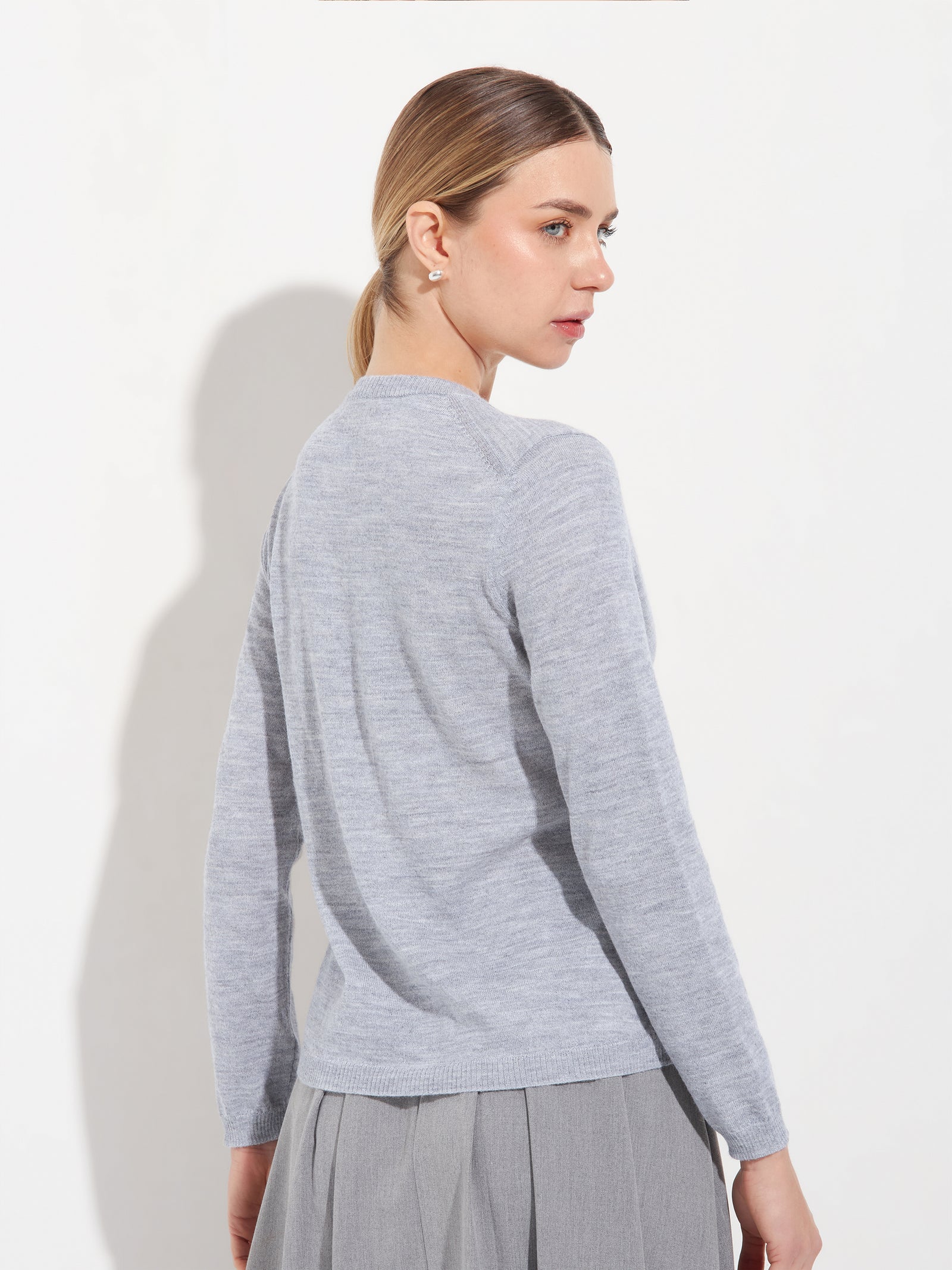 Suéter Anya Baby Alpaca Color Gris