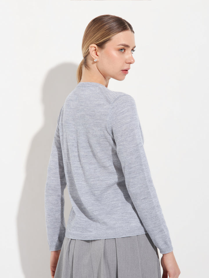Suéter Anya Baby Alpaca Color Gris