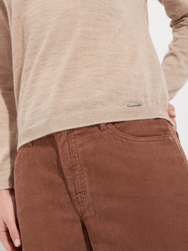 Suéter Abril Baby Alpaca Color Beige