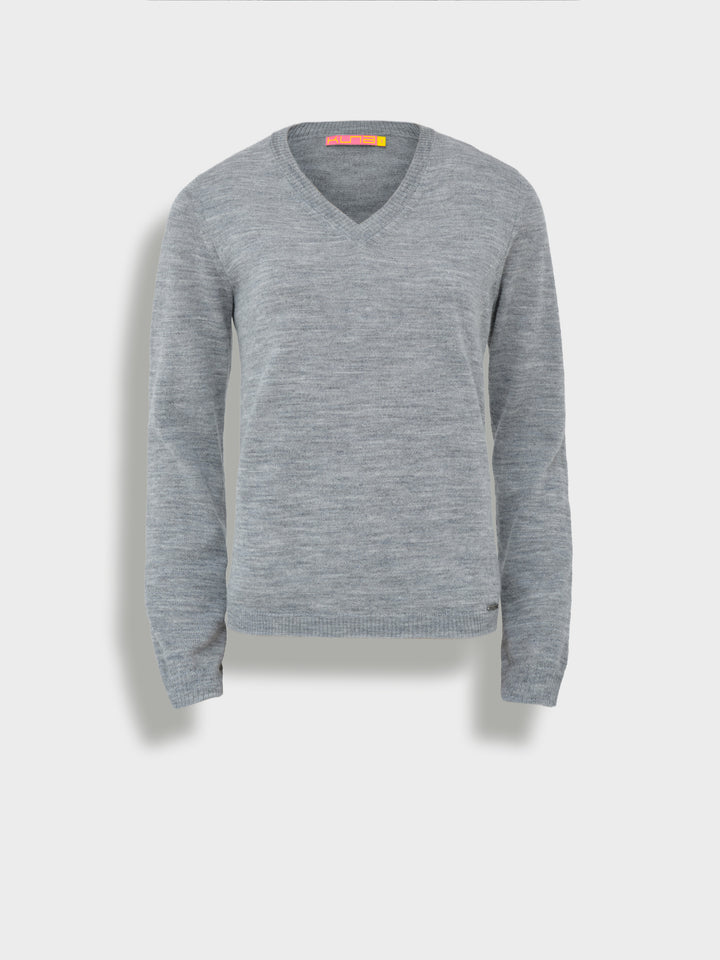 Abril Suéter Baby Alpaca Color Gris