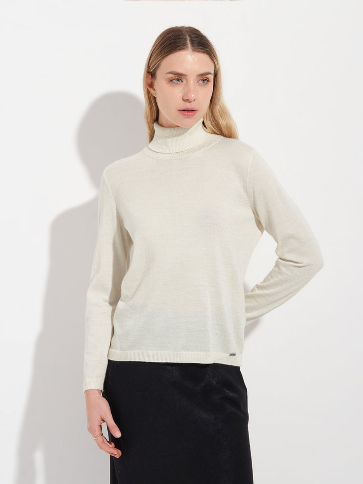 Suéter Ámbar Baby Alpaca Color Blanco