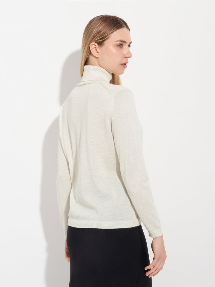 Suéter Ámbar Baby Alpaca Color Blanco
