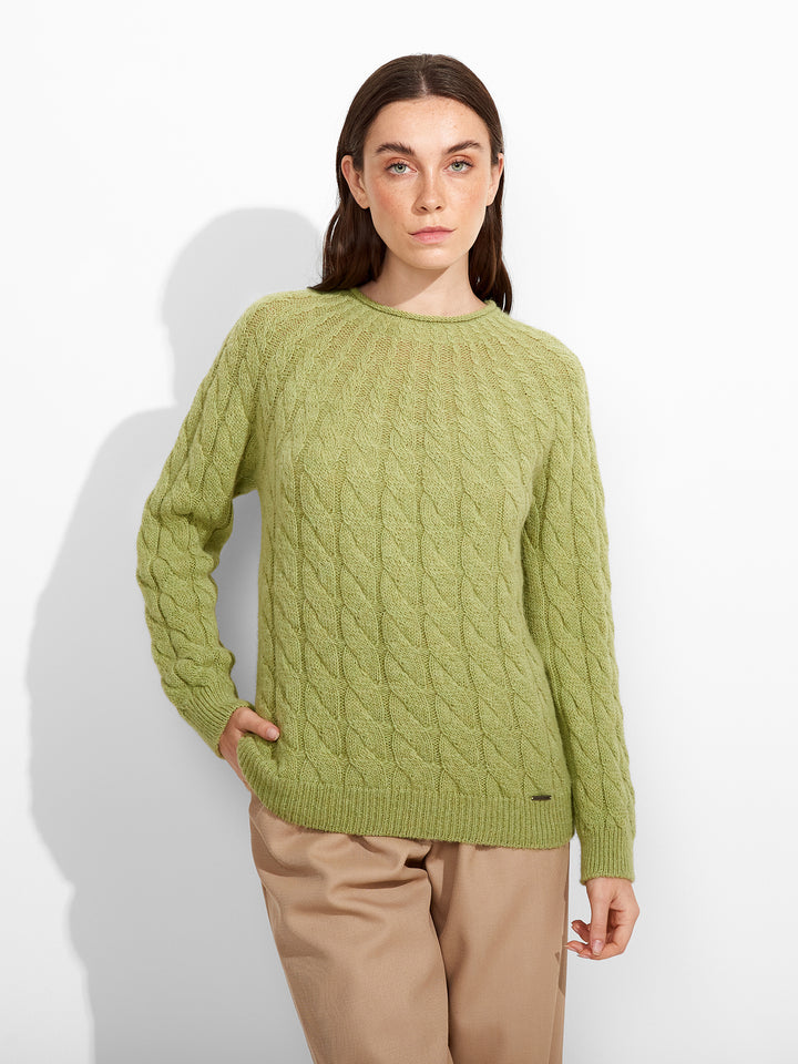 Suéter Zulema Baby Alpaca Color Verde