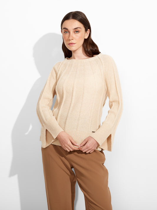 Zephir Sweater Baby Alpaca Color Beige