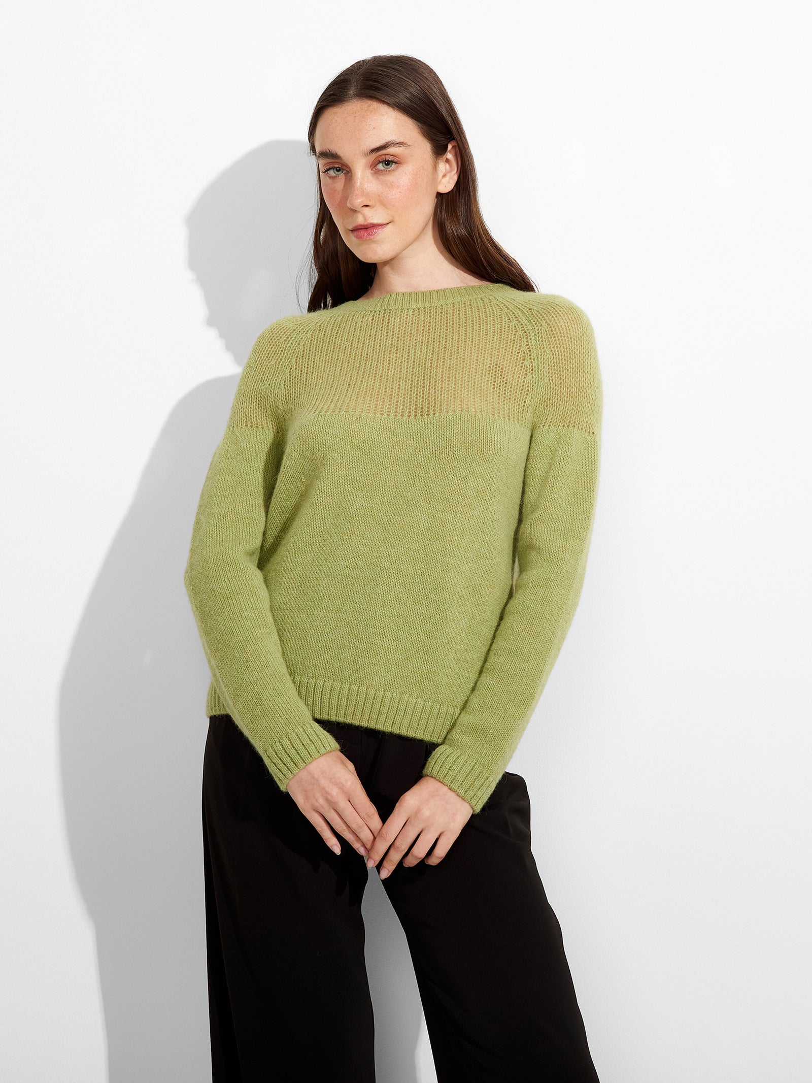 Zabine Cardigan Baby Alpaca Color Green