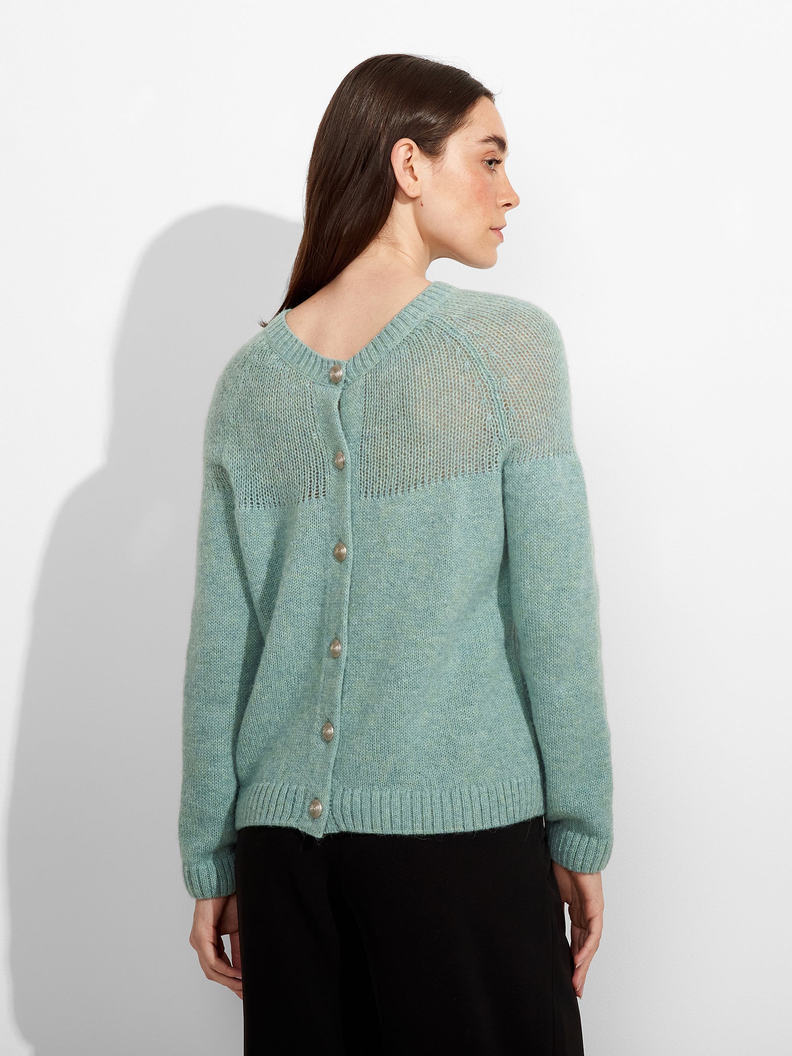 Zabine Cardigan Baby Alpaca Color Ligth Blue