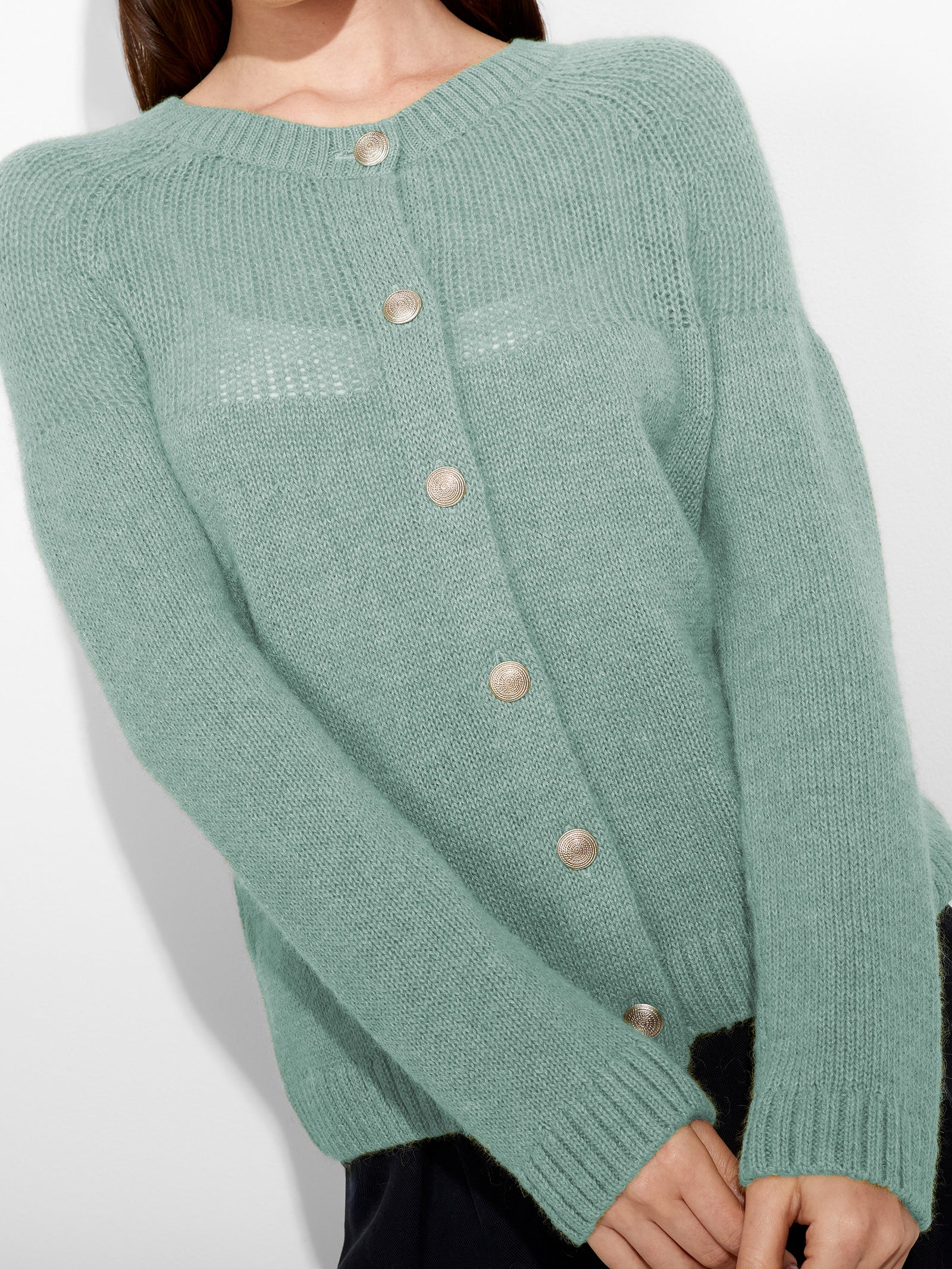 Zabine Cardigan Baby Alpaca Color Ligth Blue