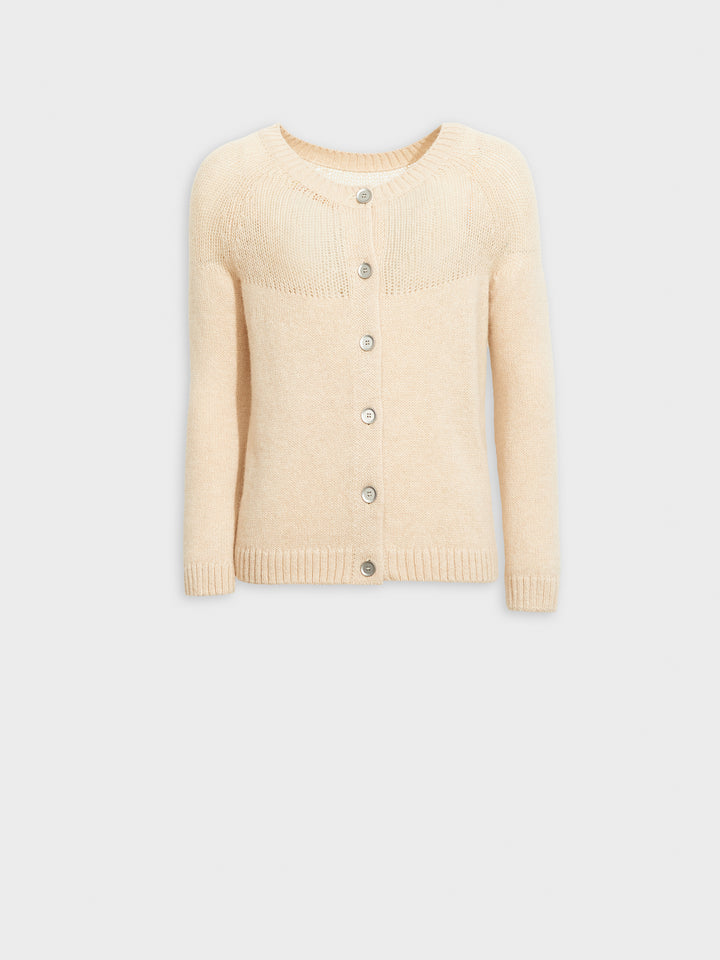 Cárdigan Zabine Baby Alpaca Color Beige