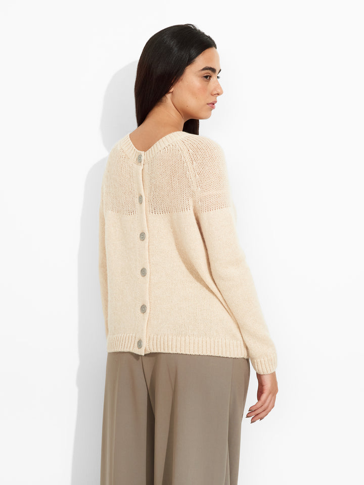 Cárdigan Zabine Baby Alpaca Color Beige