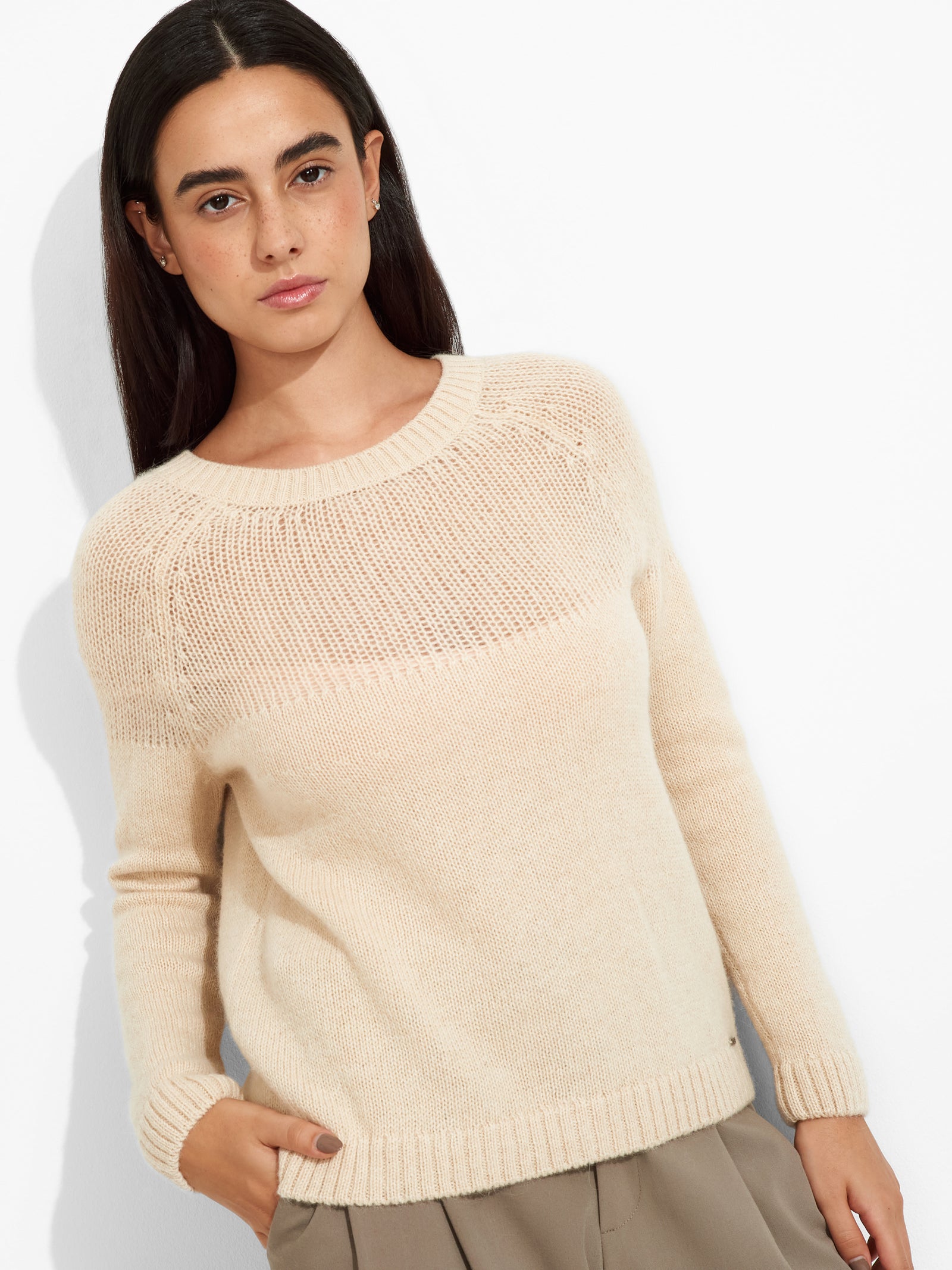 Zabine Cardigan Baby Alpaca Color Beige