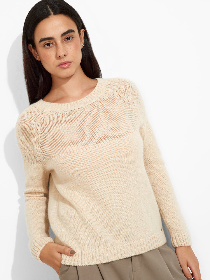 Cárdigan Zabine Baby Alpaca Color Beige