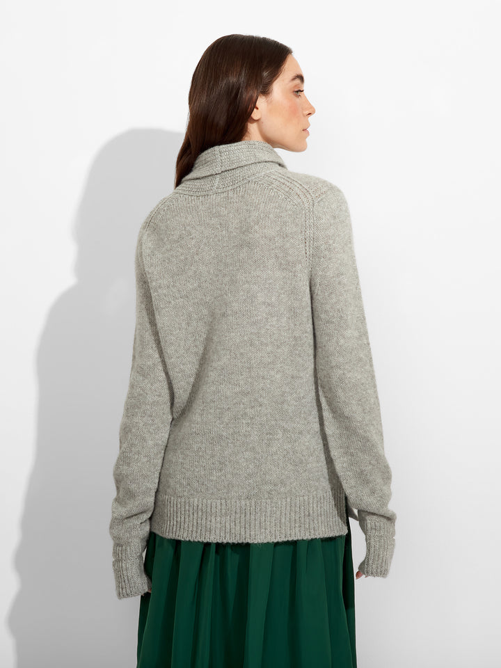 Suéter Cero Baby Alpaca Color Gris