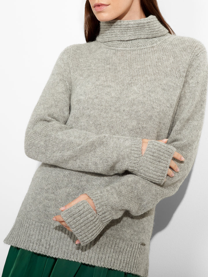 Suéter Cero Baby Alpaca Color Gris