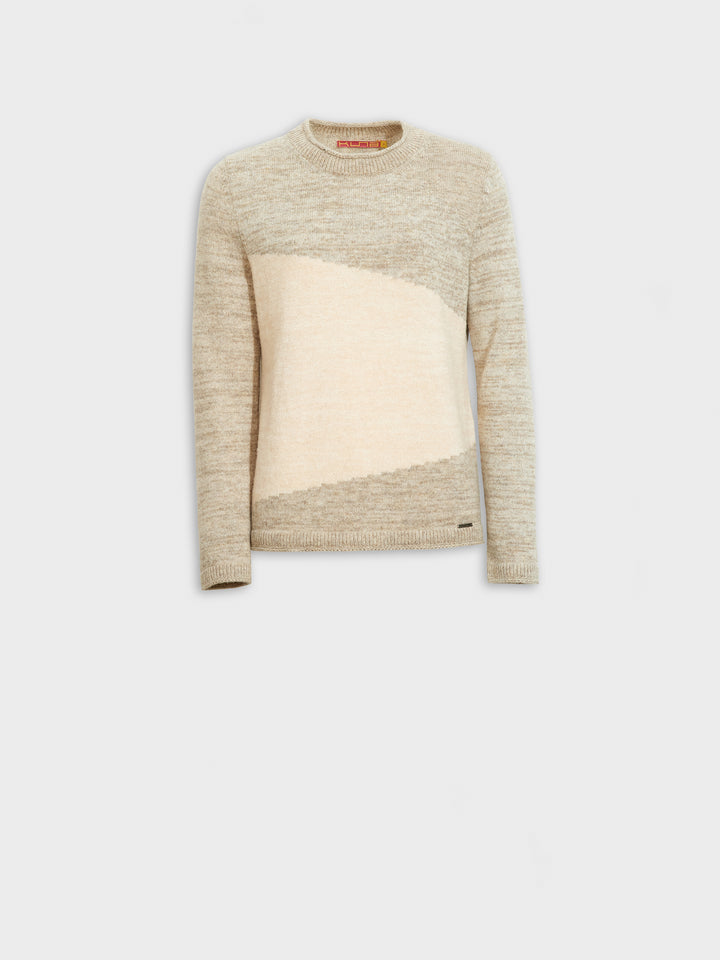 Suéter Zoe de alpaca bebé color beige
