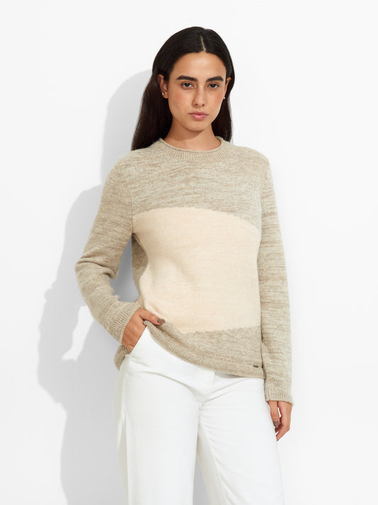 Zoe Sweater Baby Alpaca Color Beige