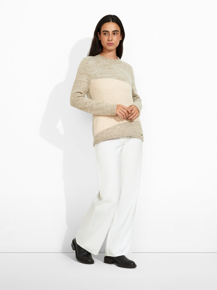 Suéter Zoe de alpaca bebé color beige
