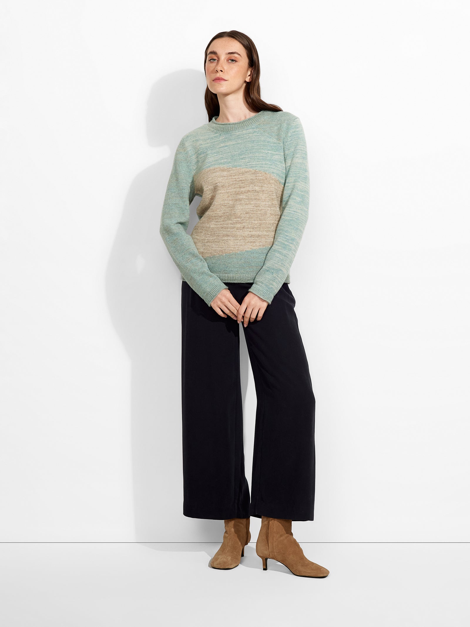 Zoe Sweater Baby Alpaca Color Ligth Blue