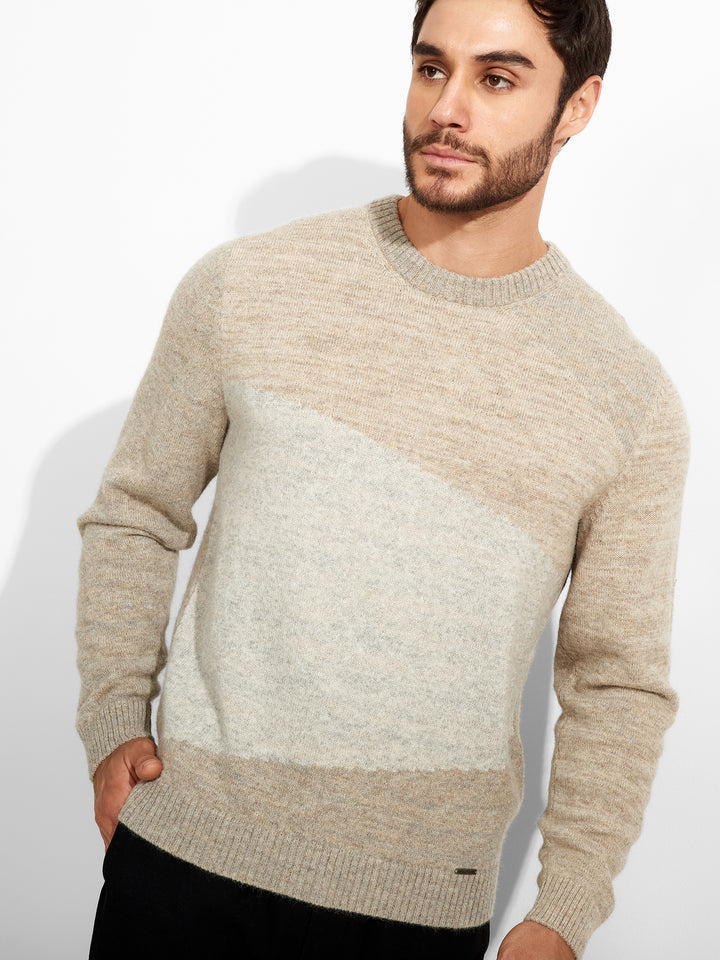 Suéter Zoe de alpaca bebé color beige