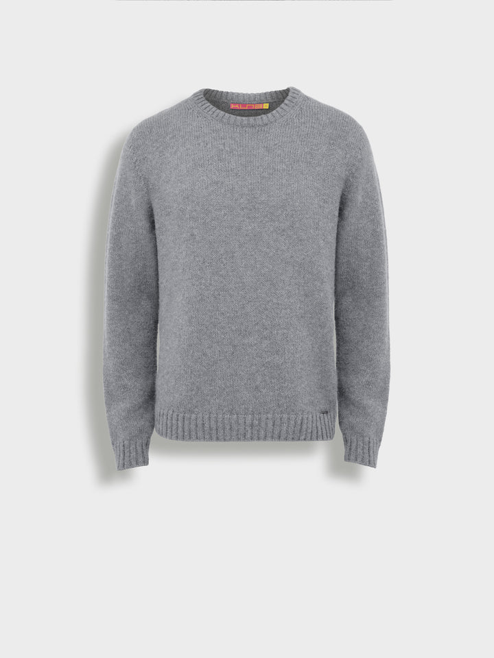 Arequipa Men's Sweater Baby Alpaca Color Grey