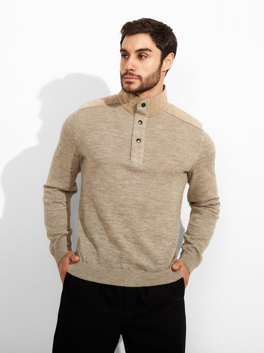 Zorba Sweater Baby Alpaca Color Beige