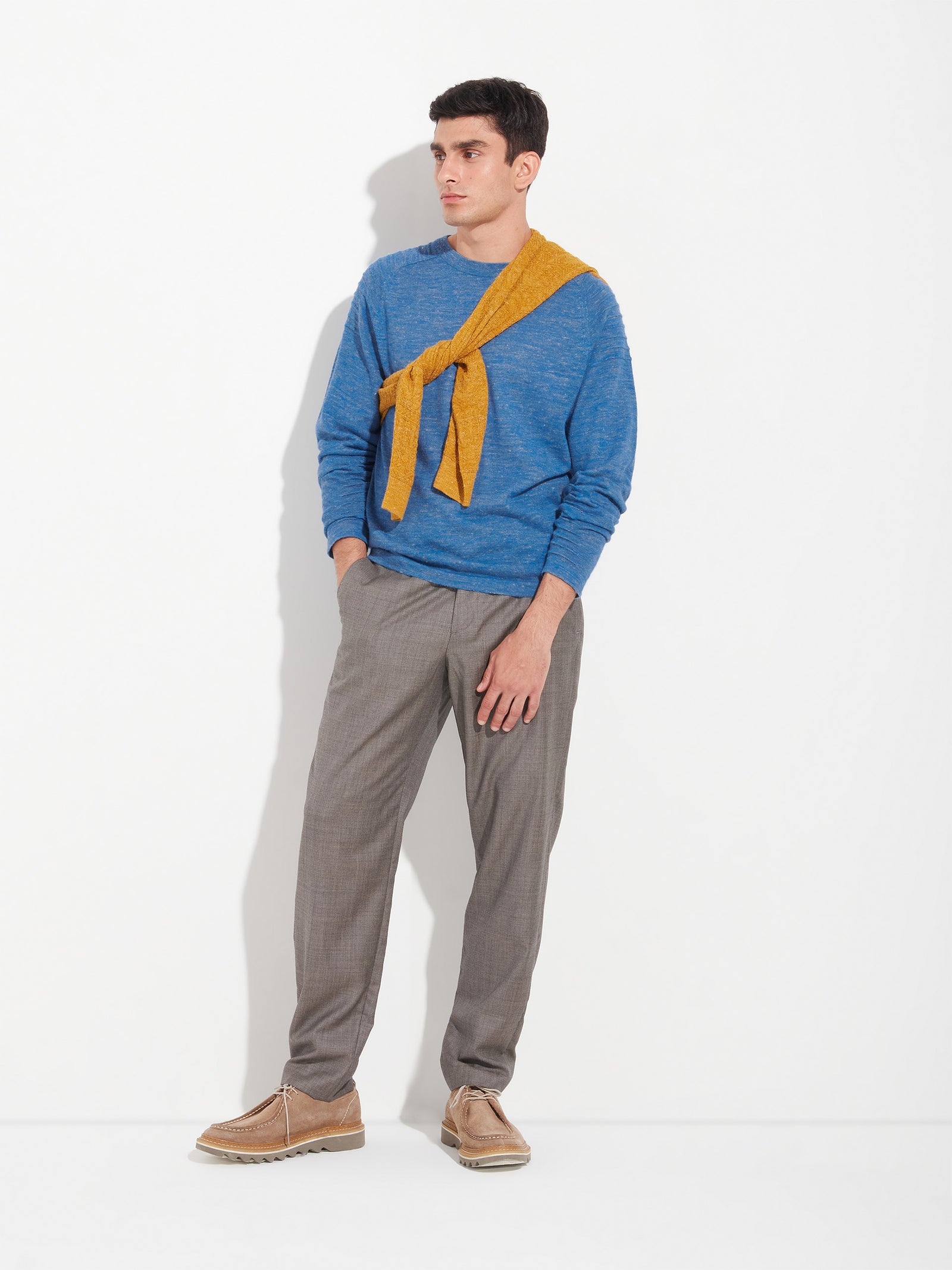 Two Sweaters Baby Alpaca Color Blue
