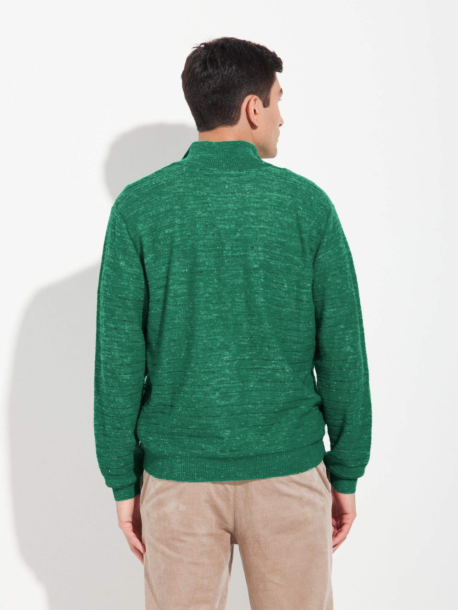 Suéter Zamir para bebé de alpaca, color verde