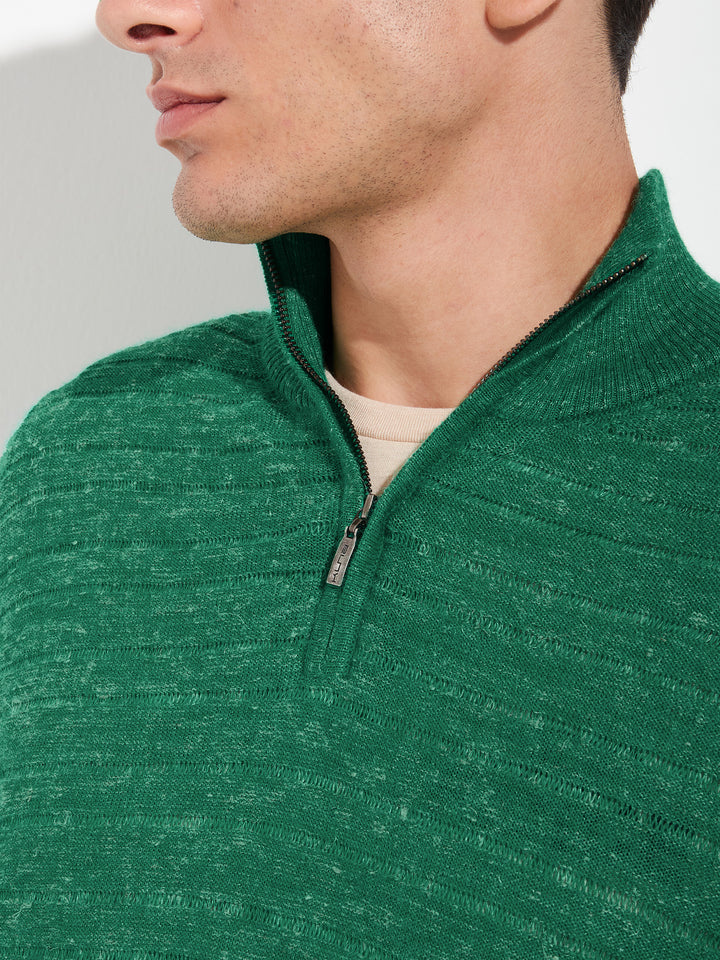 Suéter Zamir para bebé de alpaca, color verde