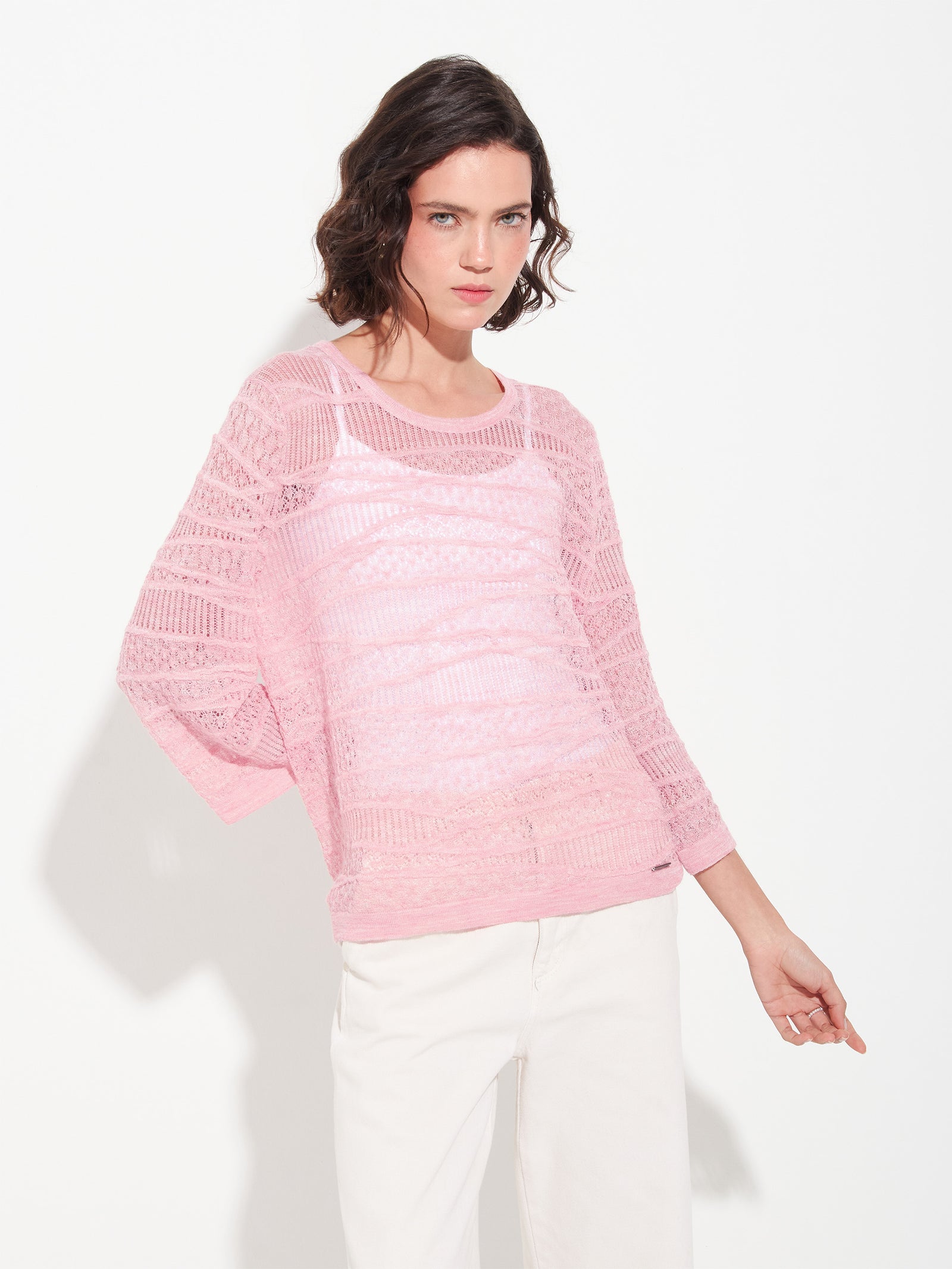 Suéter Zample para Bebé Alpaca Color Rosa