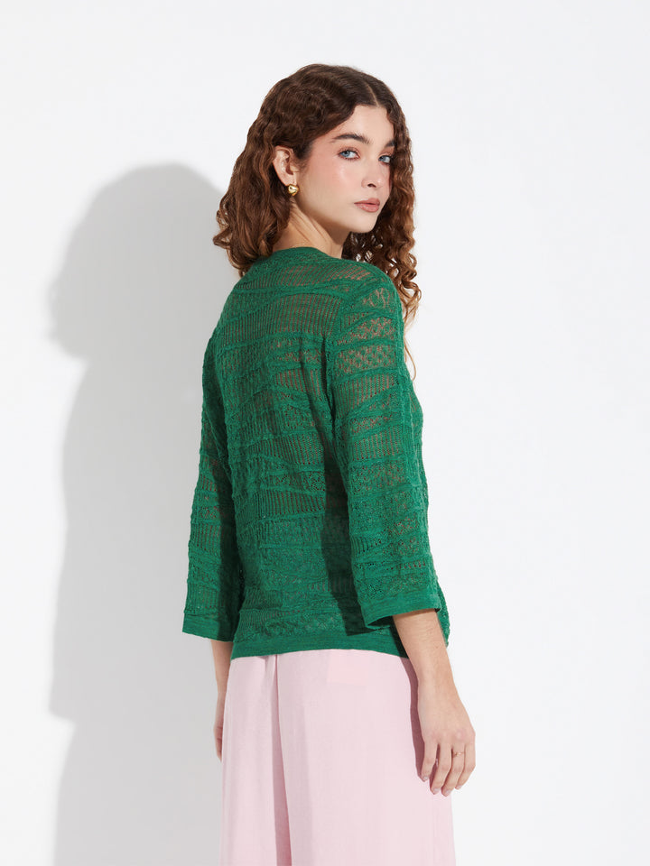 Zample Sweatere Baby Alpaca Color Green