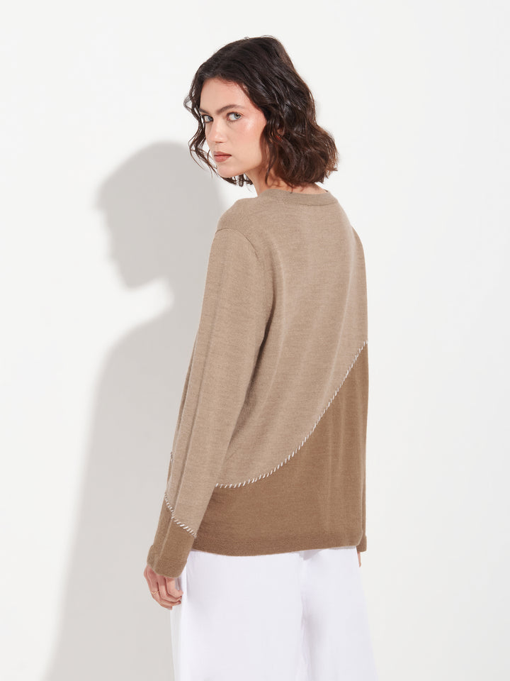 Suéter Basilea Baby Alpaca Color Camel