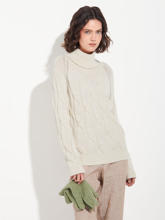 Bettina Sweater Baby Alpaca Color Beige