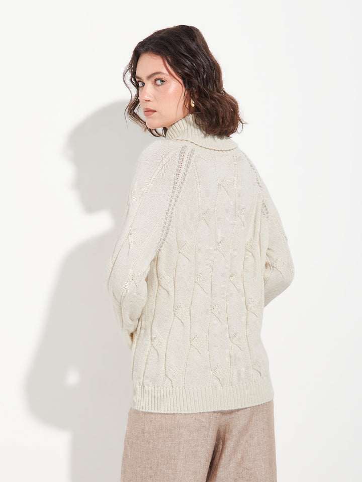 Suéter Bettina de Alpaca Baby Color Beige