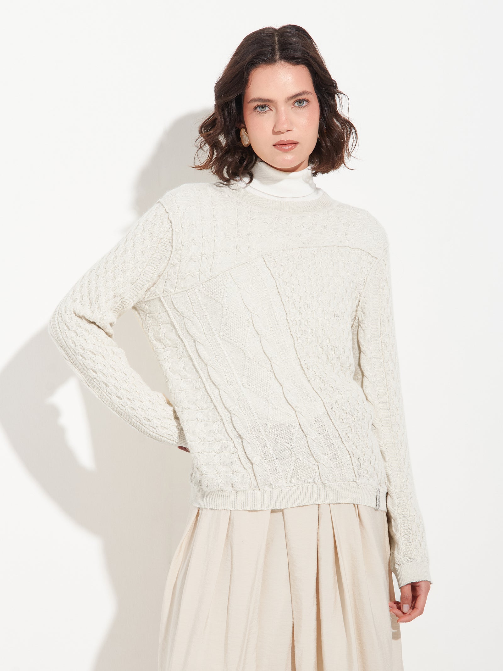Bianca Sweater Baby Alpaca Color Beige