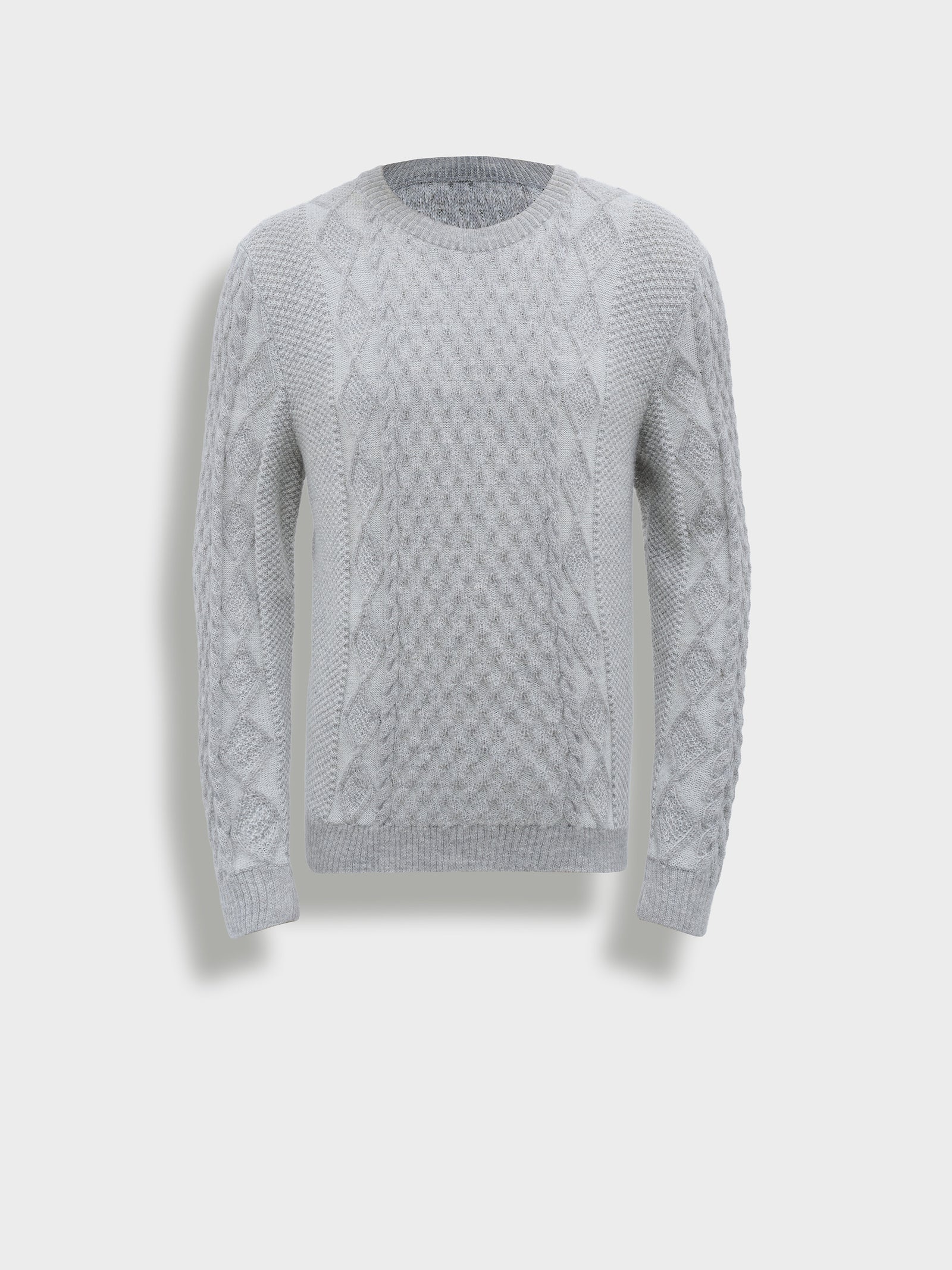 Bastian Sweater Baby Alpaca Color Grey