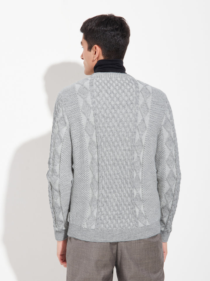 Bastian Suéter Baby Alpaca Color Gris