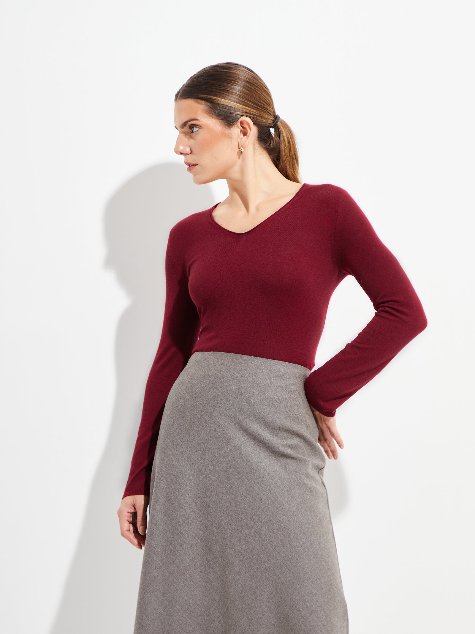 Belen Sweater Vikuna Color Red