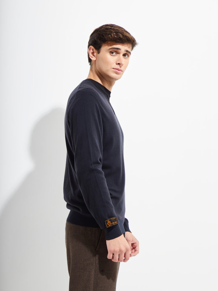 Brian Sweater Vikuna Color Navy
