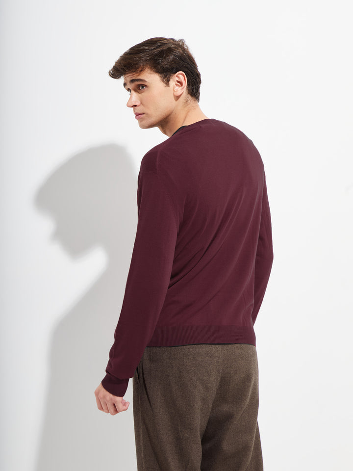 Brian Sweater Vikuna Color Burdeo