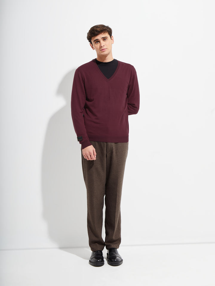 Brian Sweater Vikuna Color Burdeo